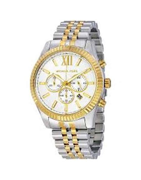 michael kors lexington mk8344 horloge goudkleurig ø 45 mm